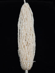 2MM, 2.50MM Natural Pearl Smooth Round Beads, Freshwater Pearl Smooth Beads, White Pearl beads One Strands, Gemstone Beads