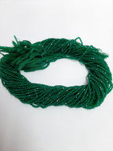2-2.50MM Natural Green Onyx Micro Cut Faceted Rondelle Beads, 13" Strand, Super Fine Quality, green onyx rondelle beads for jewelry
