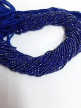2-2.50MM Natural Lapis Lazuli micro Faceted Rondelle Beads | Blue Bead | Rondelle Bead| AAA Bead| tiny Lapis Lazuli beads for jewelry