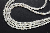 AAA Natural White Diamond Rough Uncut Beads, White Rough Diamonds, White Diamond Beads Center Drill, Raw Nuggets