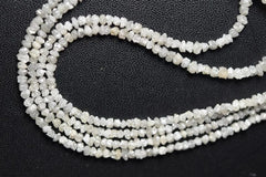 AAA Natural White Diamond Rough Uncut Beads, White Rough Diamonds, White Diamond Beads Center Drill, Raw Nuggets