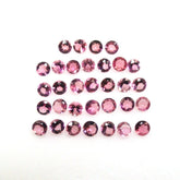 2MM, 3MM Natural Pink Tourmaline Faceted Round Cut Gemstone, AAA Quality Pink Tourmaline Round cut for jewelry making