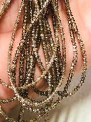 AAA Natural Champagne Diamond Faceted Rondelle Beads, Diamond Necklace, Diamond Faceted Beads, Natural Diamond AAA quality beads