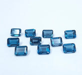 5x7MM, 6x8MM, 7x9MM, 8x10MM Natural London Topaz Faceted Octagon Cut Stone, AAA London Topaz Octagon faceted Calibrated Loose for Jewelry