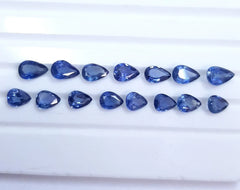 4x5MM, 4x6MM Natural Blue Sapphire faceted Pear Cut Gemstone, AAA Blue Sapphire faceted Pear Cut Loose Calibrated Gemstones for Jewelry