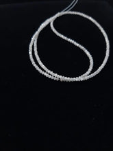Natural White Diamond Faceted Rondelle Beads, Diamond Necklace, AAA White Diamond Faceted Beads for Jewelry, White Diamond Beads