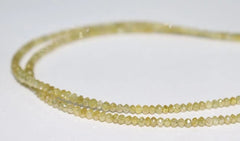 Natural Yellow Diamond Faceted Rondelle Beads, AAA Yellow Color Diamond Faceted Beads Diamond Rondelle Beads Fancy Yellow Diamond Beads