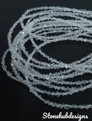 Natural Herkimer Diamond Quartz Rough Beads, Raw Diamond Gemstone Beads, Herkimer Rough Stone Herkimer Diamond Beads