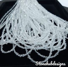 Natural Herkimer Diamond Quartz Rough Beads, Raw Diamond Gemstone Beads, Herkimer Rough Stone Herkimer Diamond Beads