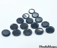 7x9MM, 8x10MM, 9x11MM, 10x12MM Natural Black Spinel Faceted Oval Cut Gemstone, AAA Black Spinel faceted Oval Loose Calibrated for Jewelry