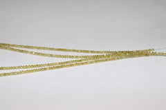 Natural Yellow Diamond Faceted Rondelle Beads, AAA Yellow Color Diamond Faceted Beads Diamond Rondelle Beads Fancy Yellow Diamond Beads