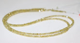 Natural Yellow Diamond Faceted Rondelle Beads, AAA Yellow Color Diamond Faceted Beads Diamond Rondelle Beads Fancy Yellow Diamond Beads