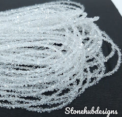 Natural Herkimer Diamond Quartz Rough Beads, Raw Diamond Gemstone Beads, Herkimer Rough Stone Herkimer Diamond Beads