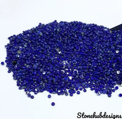 2MM, 2.25MM, 2.50MM, 3MM Natural Lapis Lazuli Cabochon Round Gemstone | AAA Blue Lapis Smooth Round Semi Precious Gemstone for Jewelry