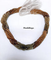 2-2.50MM Natural Petro Tourmaline Faceted Rondelle Beads, AAA Multi Tourmaline faceted rondelle beads for jewelry, Petro Tourmaline Beads