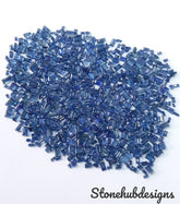 1.5x2.5MM, 1.5x3MM, 2x3MM Natural Blue Sapphire Faceted Baguette Cut Gemstone, AAA Blue Sapphire Faceted Baguette Calibrated Cut Stone