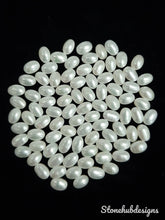 3x5MM, 4x6MM, 5x7MM Natural Fresh Water White Pearl Oval cabochon Gemstone, AAA Quality White Pearl Oval cabochon Loose stone For Jewelry