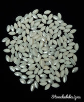 5 pcs 2x4MM To 6x12MM Natural Fresh Water White Pearl Marquise cabochon Gemstone, AAA Quality White Pearl cabochon Marquise For Jewelry