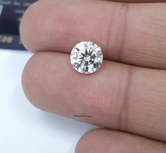 6MM, 6.50MM Moissanite Faceted Brilliant Round Cut Gemstone, AAA Quality D Color White Loose Moissanite Round Gemstone For Jewelry