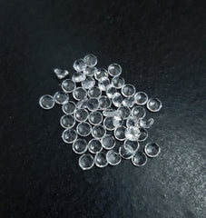 3MM, 3.5MM, 4MM, 4.50MM, 5MM, 6MM Natural Crystal Quartz Faceted Round Cut Gemstone, AAA White Crystal Quartz faceted Round Cut For Jewelry