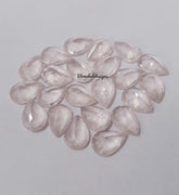 4X6MM, 5X7MM, 6X9MM, 7X10MM, 8X12MM Natural Rose Quartz Faceted Pear Cut Gemstone, AAA Rose Quartz Pear cut For Jewelry Making