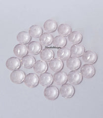 3MM, 3.50MM, 4MM, 4.50MM, 5MM Natural Rose Quartz Faceted Round Cut Gemstone, AAA Rose Quartz Round Loose Calibrated Cut Stone For Jewelry