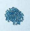 1.75MM, 2MM, 2.25MM, 2.50MM, 2.75MM Natural London Blue Topaz Faceted Round Cut Gemstone, AAA London Blue Topaz Loose Calibrated for jewelry