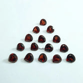 3MM, 4MM, 5MM, 6MM Natural Garnet Faceted Heart Cut Loose Gemstone, AAA Mozambique Garnet faceted Heart Cut loose Stone for jewelry