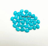 2x3MM, 3x4MM Natural Turquoise Cabochon Oval Gemstone, AAA Sleeping beauty Turquoise Smooth Oval Flat Back Cabs for Fine Jewelry