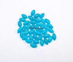 1.5x3MM, 2x4MM Natural Turquoise Cabochon Marquise Gemstone, AAA Sleeping beauty Turquoise Smooth Marquise Flat Back Cabochon for Jewelry