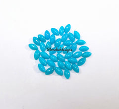 1.5x3MM, 2x4MM Natural Turquoise Cabochon Marquise Gemstone, AAA Sleeping beauty Turquoise Smooth Marquise Flat Back Cabochon for Jewelry