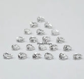 2x3MM, 3x4MM Natural White Topaz Faceted Pear Cut Gemstone, AAA White Topaz Faceted Pear Loose Calibrated Cut Gemstone for jewelry