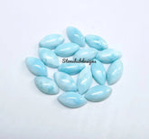 3x6MM, 4x8MM, 5x10MM, 6x12MM Natural Larimar Marquise Cabochon Gemstone, AAA larimar Smooth Marquise Cabs Flat Back Gemstone for jewelry