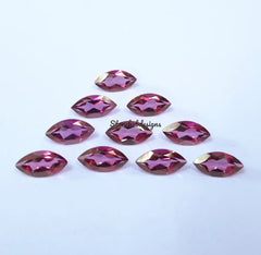 3x6MM, 4x8MM, 5x10MM, 6x12MM Natural Pink Topaz Faceted Marquise Cut Gemstone, AAA Pink Topaz Faceted Marquise Calibrated Loose Gemstone