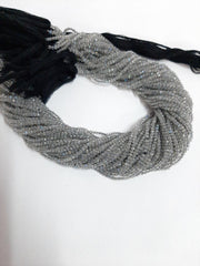 2-2.50MM Natural Labradorite micro cut faceted Rondelle Beads, Genuine Natural labradorite Faceted Rondelle Loose Beads for jewelry