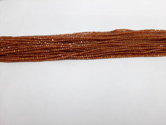 2-2.50MM Natural Hessonite Faceted Micro Cut Rondelle Beads, AAA Quality Faceted Hessonite Beads for Jewelry Craft 13"Strand