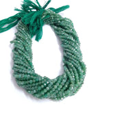 3.50MM Natural Emerald Faceted Round beads, Emerald Faceted beads, Emerald Round Beads Strand, Emerald Jewelry Green Bead