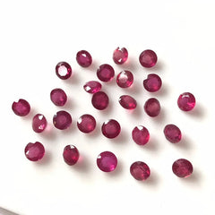 4MM, 5MM, 6MM, 7MM RUBY Faceted Round Loose Gemstone, Ruby Round Faceted Loose Gemstone, Nice Quality Gemstone