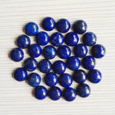 7MM, 8MM, 9MM, 10MM Natural Lapis Lazuli Round Cabochon loose gemstone, AAA lapis lazuli smooth Round cabochon For Jewelry Making