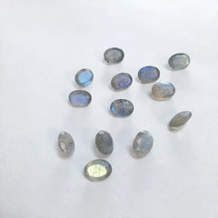10x14MM, 12x16MM, 13x18MM, 15x20MM Natural Labradorite Faceted Oval Cut Stone, AAA Labradorite blue flashy Oval Cut size loose Gemstone