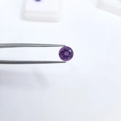 3MM, 4MM, 5MM Natural Amethyst Faceted Round Cut Gemstone, AAA Quality Amethyst Round Cut Sizes for Jewelry Making
