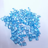 5x7MM, 6x8MM, 7x9MM, 8x10MM Natural Swiss Blue Topaz Faceted Octagon Cut Gemstone, AAA Swiss Topaz Faceted Octagon Loose Stone for jewelry