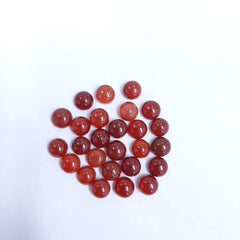3MM, 4MM, 5MM, 6MM Natural RED ONYX Round Cabochon gemstone, AAA Quality Red Onyx Smooth Round Cabochon For jewelry making