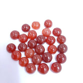 7MM, 8MM, 9MM, 10MM Natural RED ONYX Round Cabochon gemstone, AAA Quality Red Onyx Smooth Round Cabochon Gemstone