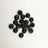 3MM-4MM-5MM-6MM AAA Black Onyx Round Cabochon Stone , AAA 100% Natural Black Onyx Round Flat back Cabochon loose gemstone