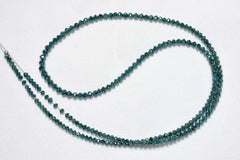Natural Blue Diamond Faceted Rondelle Beads, Diamond Necklace, Diamond Faceted Beads, Natural Blue Diamond Beads, AAA quality beads