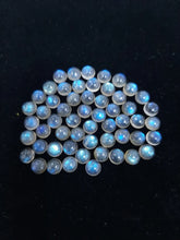 6MM, 7MM, 8MM Natural Labradorite Round Cabochon Gemstone, AAA Blue Flashy Labradorite Smooth Round Loose Stone Cabs Stone For Jewelry