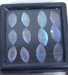 3x6MM, 4x8MM, 5x10MM, 6x12MM Natural Labradorite Faceted Marquise Cut Stone, AAA Blue flashy Labradorite cut calibrated stone for jewelry