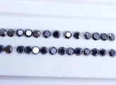 1MM, 2MM, 2.50MM, 3MM Natural Black Diamond Faceted Brilliant Round Cut Loose Gemstones, AAA Quality Black Diamond Cut Round For Jewelry