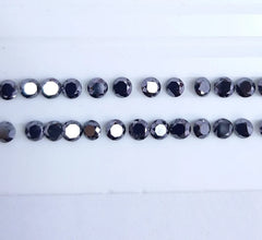 1MM, 2MM, 2.50MM, 3MM Natural Black Diamond Faceted Brilliant Round Cut Loose Gemstones, AAA Quality Black Diamond Cut Round For Jewelry